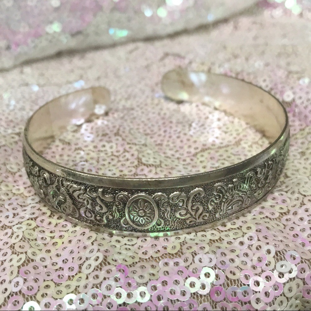 Tibetian Silver Cuff #9